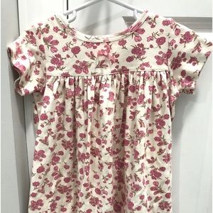 Baby Lulu Boutique White Pink Floral Dress 4T